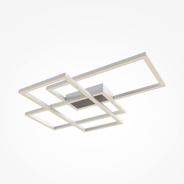 LED Deckenleuchte Metall Weiß warmweiß 3000 K 4100 lm