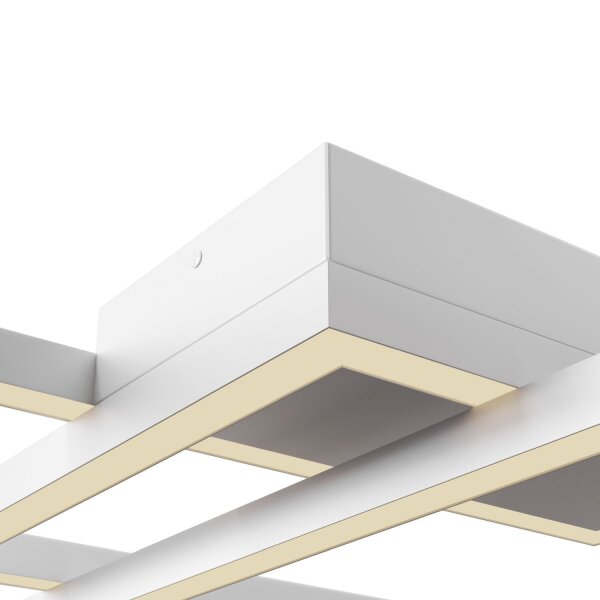 LED Deckenleuchte Metall Weiß warmweiß 3000 K 4100 lm