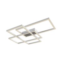 LED Deckenleuchte Metall Weiß warmweiß 3000 K...