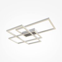 LED Deckenleuchte Metall Weiß warmweiß 3000 K...