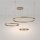 LED Kronleuchter Aluminium rund Ø 80 cm H: max. 120 cm