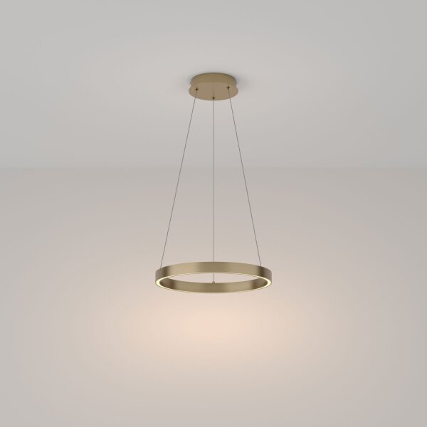 LED Kronleuchter Aluminium Ø 40 cm rund H: max. 120 cm