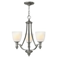 Stilvoller Kronleuchter Glas Schirm Ø51cm Esstisch