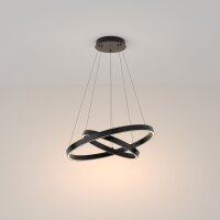 Lustre LED aluminium rond D : 60 cm H : max. 120 cm