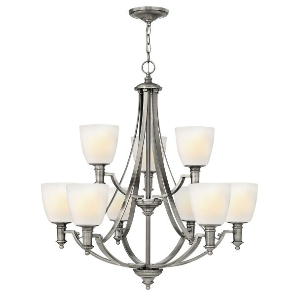 Grand lustre Abat-jour en verre réglable jusquà 3,9m