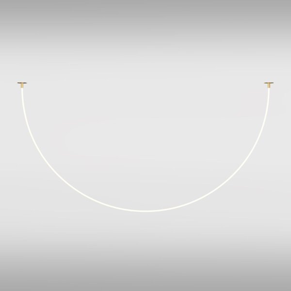 LED Pendelleuchte Aluminium in Gold Weiß 2200 lm Modern