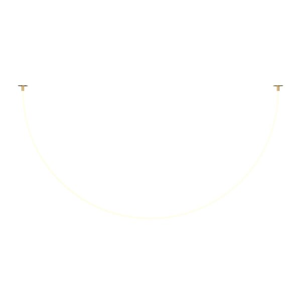 LED Pendelleuchte Aluminium in Gold Weiß 2200 lm Modern