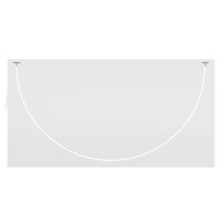 LED Pendelleuchte Aluminium in Gold Wei&szlig; 2200 lm Modern