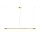 Suspension à LED en aluminium doré blanc allongé 910 lm
