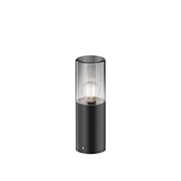 Stehleuchte außen Glas Aluminium E27 IP54 25 cm rund