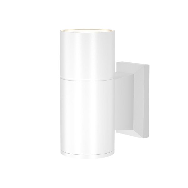 Applique extérieure aluminium verre hauteur 14,4 cm IP54 blanc