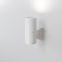 Außenlampe Wand Aluminium Glas GU10 IP54 14,5 cm hoch