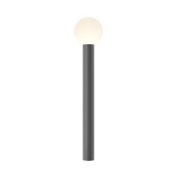 Stehlampe außen Aluminium E27 IP54 80 cm hoch Grau...