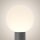 Lampadaire extérieur aluminium E27 IP54 hauteur 80 cm gris blanc