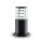 Borne déclairage aluminium 25 cm IP54 noir E27 rond