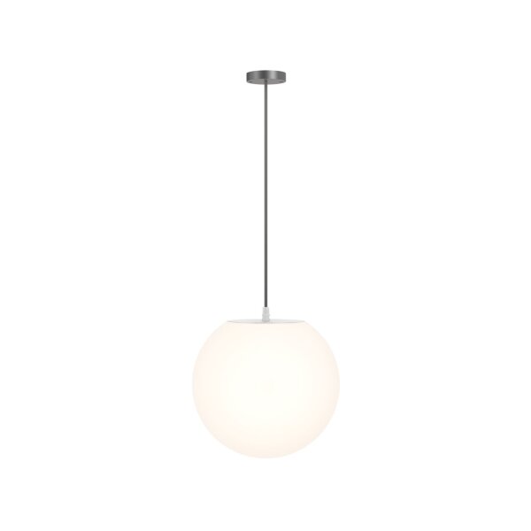 Außenlampe rund Ø 30 cm H: max. 150 cm IP54 Grau Weiß