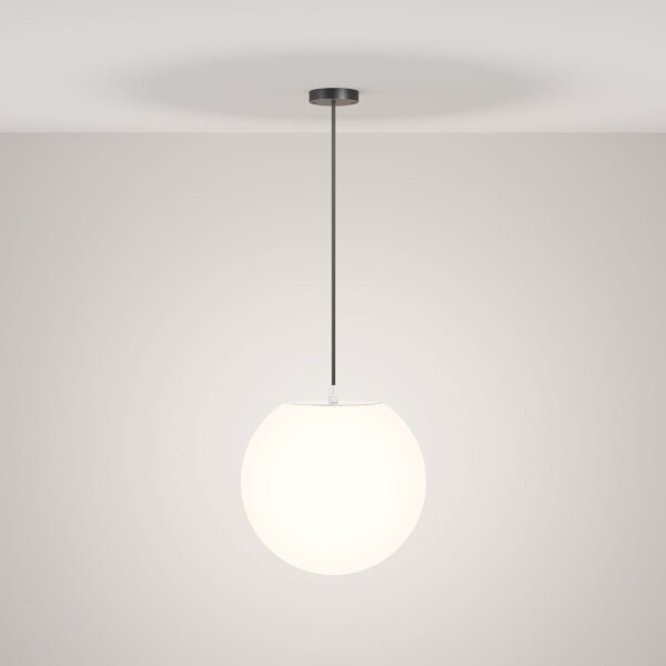 Außenlampe rund Ø 30 cm H: max. 150 cm IP54 Grau Weiß