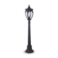 Wegeleuchte Aluminium Glas 113 cm IP44 in Bronze antik