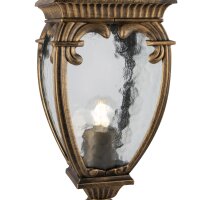 Stehleuchte außen Aluminium Glas 113 cm hoch IP44 E27