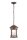 Suspension extérieure aluminium verre E27 IP44 Marron TIMO