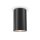 Deckenlampe Glas GU10 IP54 Ø 6,5 cm Aufputz Schwarz