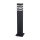 Pollerleuchte Aluminium 61 cm IP54 Schwarz E27 eckig