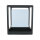 Sockelleuchte Aluminium E27 IP65 25,5 cm Graphit eckig