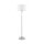 Stehlampe Metall Stoff E27 158 cm Nickel Weiß rund