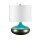 Tischleuchte LARA T&uuml;rkis Porzellan H:48cm Lampe