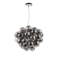 Suspension verre fumé métal G9 largeur 50...