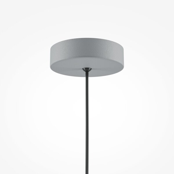 Hängelampe Metall E27 Ø 35 cm rund H: max. 318 cm Grau