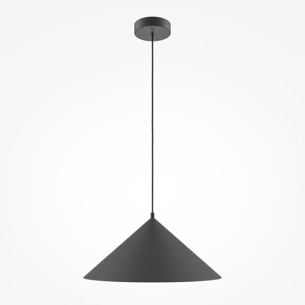 Hängeleuchte Metall Ø 35 cm rund H: max. 318 cm Schwarz