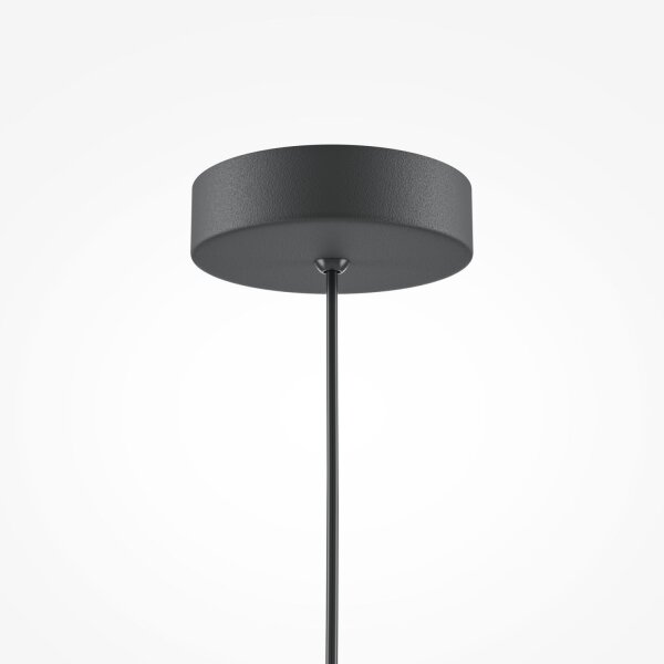 Hängeleuchte Metall Ø 35 cm rund H: max. 318 cm Schwarz