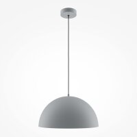 Hängelampe Metall E27 rund D: 35 cm H: max. 320 cm Grau