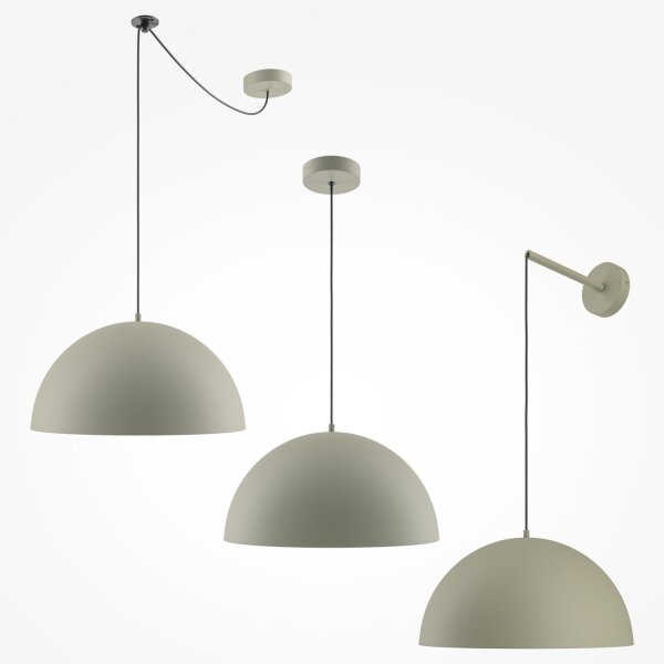 Suspension métal Ø 35 cm rond H : max. 320 cm E27