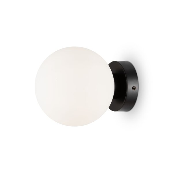 Spiegelleuchte Glas Metall E14 D: 15 cm rund Modern