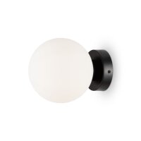 Lampe de miroir verre métal E14 D : 15 cm rond...