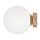 Lampe de miroir métal verre Ø 20 cm en or blanc E14