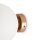 Lampe de miroir métal verre Ø 20 cm en or blanc E14
