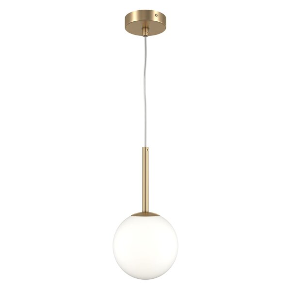 Hängeleuchte Metall Glas E14 D: 15 cm H: max. 180 cm