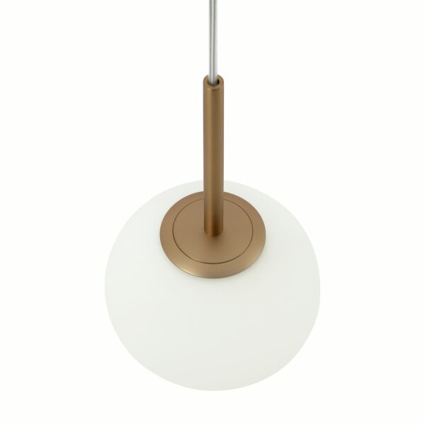 Hängeleuchte Metall Glas E14 D: 15 cm H: max. 180 cm