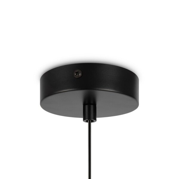 Lampe à suspendre métal verre Ø 20 cm rond H : max. 222,5 cm