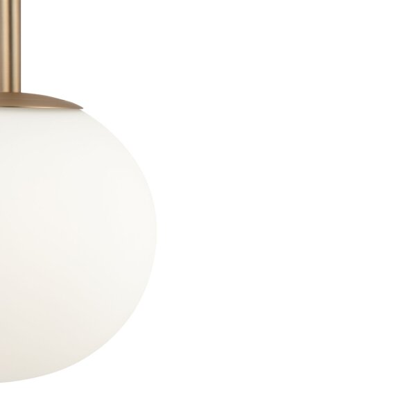 Lampe à suspendre métal verre Ø 18 cm rond H : max. 180 cm