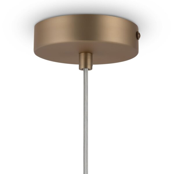 Lampe à suspendre métal verre Ø 18 cm rond H : max. 180 cm
