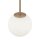 Lampe à suspendre métal verre Ø 18 cm rond H : max. 180 cm