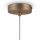 Lampe à suspendre métal verre Ø 18 cm rond H : max. 180 cm