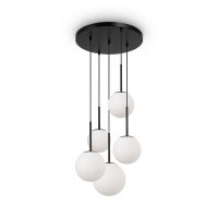 Suspension métal verre L : 45 cm H : max. 222,5 cm...