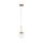 Lampe à suspendre métal verre D : 15 cm rond H : max. 334 cm G9