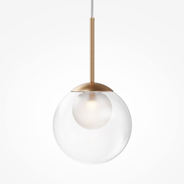 Hängeleuchte Metall Glas Ø 20 cm H: max. 344,1 cm G9