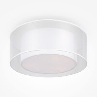 Plafonnier Métal Tissu E27 rond D : 52 cm Blanc...